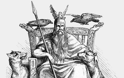 Dessin du dieu nordique Odin par Ludwig Pietsch (1865) / ©Ludwig Pietsch, Public domain, via Wikimedia Commons