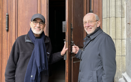 Hafid Ouardiri et François Garaï / ©Gabrielle Desarzens